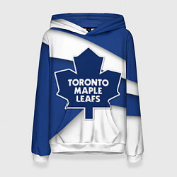 Толстовка-худи женская Toronto Maple Leafs цвета 3D-белый — фото 1