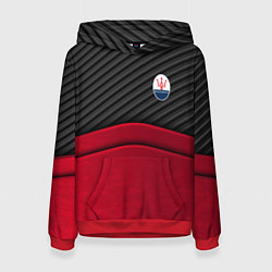 Женская толстовка Maserati: Red Carbon