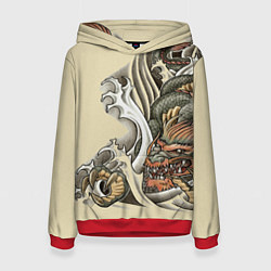 Женская толстовка Восточный дракон