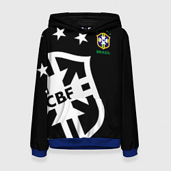 Толстовка-худи женская Brazil Team: Exclusive, цвет: 3D-синий