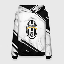 Толстовка-худи женская JUVENTUS, цвет: 3D-черный