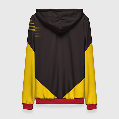 Женская толстовка Alpinism: Yellow Russia / 3D-Красный – фото 2
