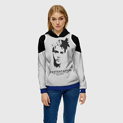 Толстовка-худи женская XXXTentacion RIP, цвет: 3D-синий — фото 2