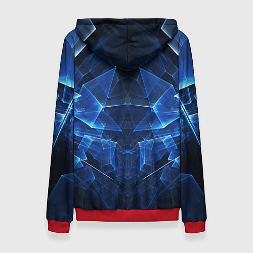 Женская толстовка Mass Effect: Blue Armor N7 / 3D-Красный – фото 2