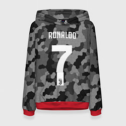 Толстовка-худи женская Ronaldo 7: Camo Sport, цвет: 3D-красный
