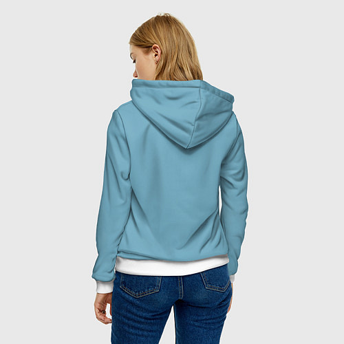 Женская толстовка Черешню неси! / 3D-Белый – фото 4