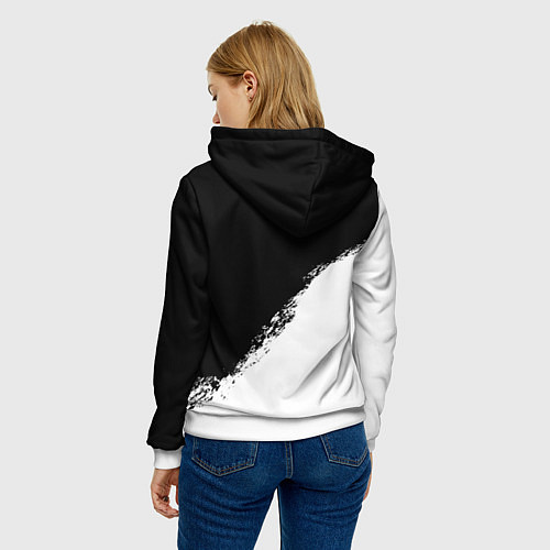 Женская толстовка The Last of Us: White & Black / 3D-Белый – фото 4