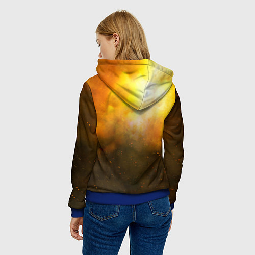 Женская толстовка DOOM: Soldier / 3D-Синий – фото 4