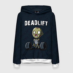 Толстовка-худи женская Deadlift, цвет: 3D-белый