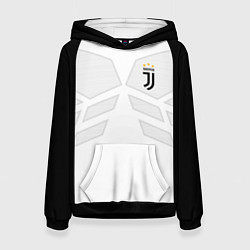 Толстовка-худи женская JUVENTUS SPORT, цвет: 3D-черный