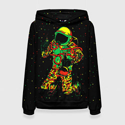 Женская толстовка Космонавт с кальяном