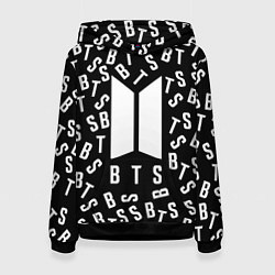 Толстовка-худи женская BTS: Black Style, цвет: 3D-черный