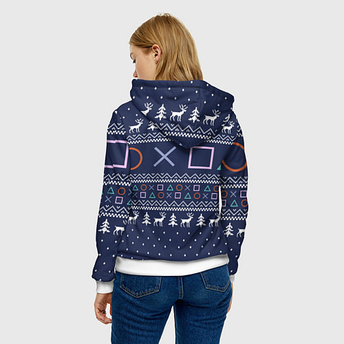 Женская толстовка Winter PS / 3D-Белый – фото 4