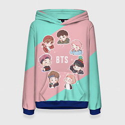 Толстовка-худи женская BTS Boys, цвет: 3D-синий