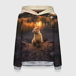 Толстовка-худи женская Солнечный зайчик, цвет: 3D-меланж