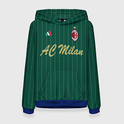 Толстовка-худи женская AC Milan: Green Form, цвет: 3D-синий