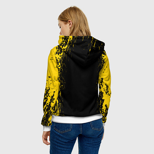 Женская толстовка 21 Pilots: Yellow & Black / 3D-Белый – фото 4