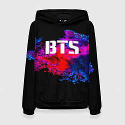 Толстовка-худи женская BTS: Colors Explode, цвет: 3D-черный