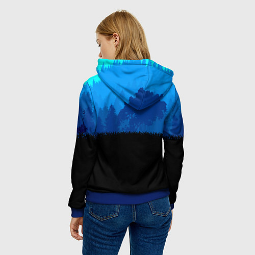 Женская толстовка RDR 2: Blue Style / 3D-Синий – фото 4