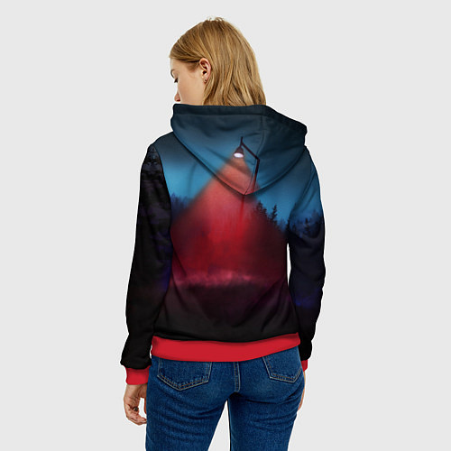 Женская толстовка Stranger Things: Red Lantern / 3D-Красный – фото 4