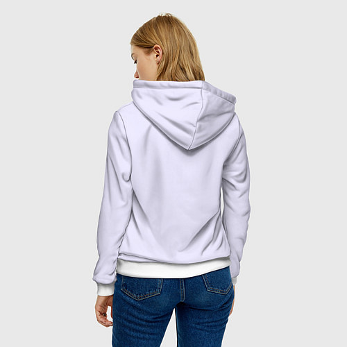 Женская толстовка Ahegao Waifu / 3D-Белый – фото 4