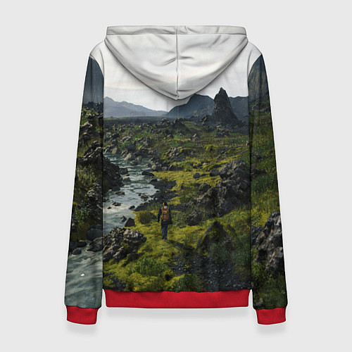 Женская толстовка Death Stranding: Green World / 3D-Красный – фото 2