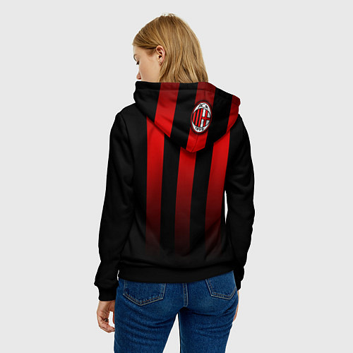 Женская толстовка AC Milan / 3D-Черный – фото 4