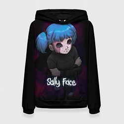 Толстовка-худи женская Sally Face: Lonely, цвет: 3D-черный