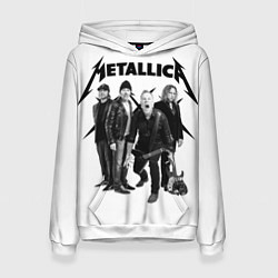 Толстовка-худи женская Metallica, цвет: 3D-белый