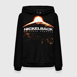 Толстовка-худи женская Nickelback: No Fixed Addres, цвет: 3D-черный
