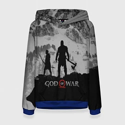 Толстовка-худи женская God of War: Grey Day, цвет: 3D-синий