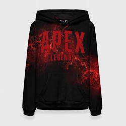 Толстовка-худи женская Apex Legends: Red Blood, цвет: 3D-черный
