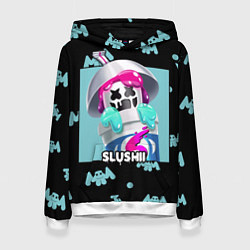 Толстовка-худи женская Marshmello Slushi, цвет: 3D-белый