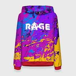 Толстовка-худи женская RAGE 2, цвет: 3D-красный