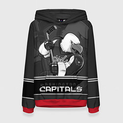 Толстовка-худи женская Washington Capitals: Mono, цвет: 3D-красный