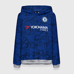 Толстовка-худи женская Chelsea home 19-20, цвет: 3D-меланж