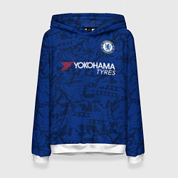 Толстовка-худи женская Chelsea home 19-20, цвет: 3D-белый