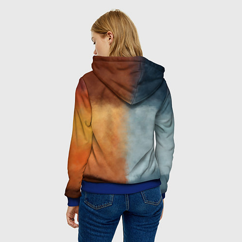 Женская толстовка Good Omens / 3D-Синий – фото 4