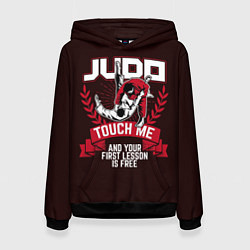 Толстовка-худи женская Judo: Touch Me, цвет: 3D-черный