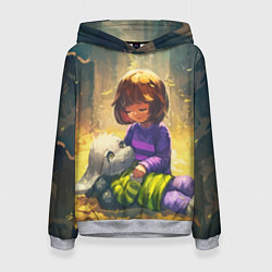 Толстовка-худи женская Фриск и Азриэль, цвет: 3D-меланж
