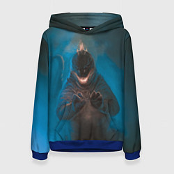 Женская толстовка Blue Godzilla