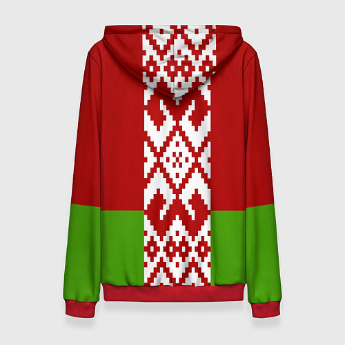 Женская толстовка Беларусь флаг / 3D-Красный – фото 2