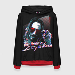 Женская толстовка Cyberpunk 2077: City to Burn