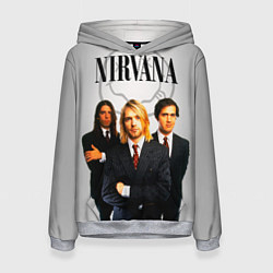 Толстовка-худи женская Nirvana, цвет: 3D-меланж