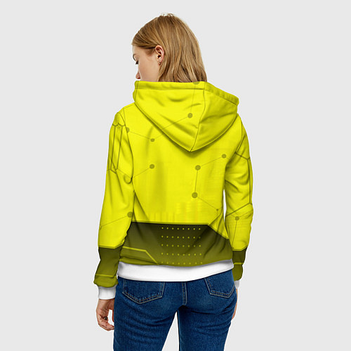 Женская толстовка CYBERPUNK 2077 / 3D-Белый – фото 4