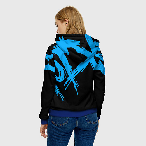 Женская толстовка Сектор Газа / 3D-Синий – фото 4