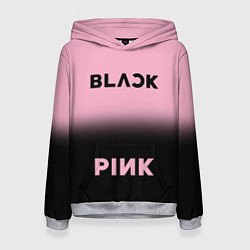 Женская толстовка Blackpink - розово-черный