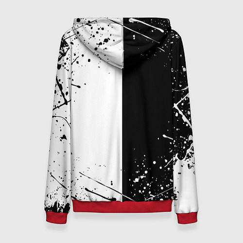 Женская толстовка ЧЁРНЫЙ КЛЕВЕР / 3D-Красный – фото 2