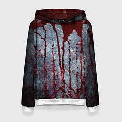 Женская толстовка Кровь на металле текстура
