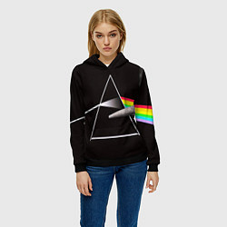 Толстовка-худи женская PINK FLOYD, цвет: 3D-черный — фото 2